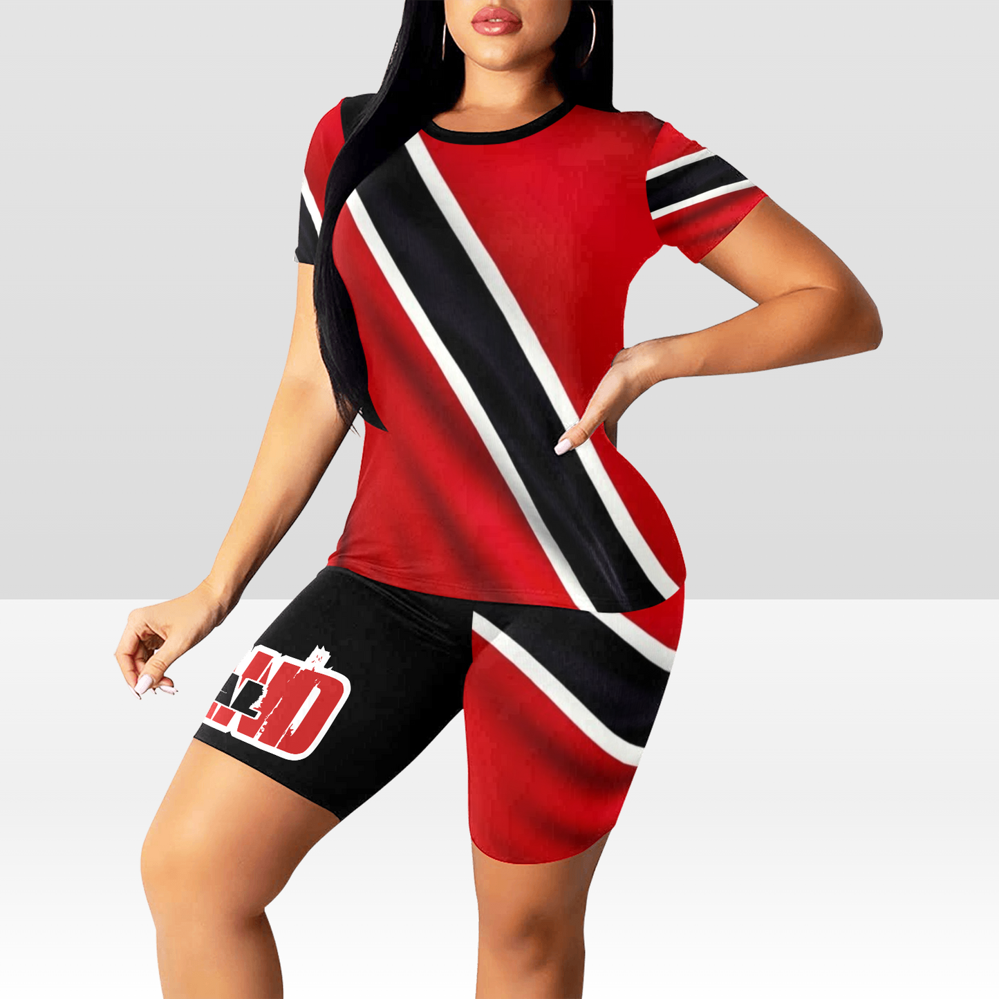 Island Flag Women Shorts Set